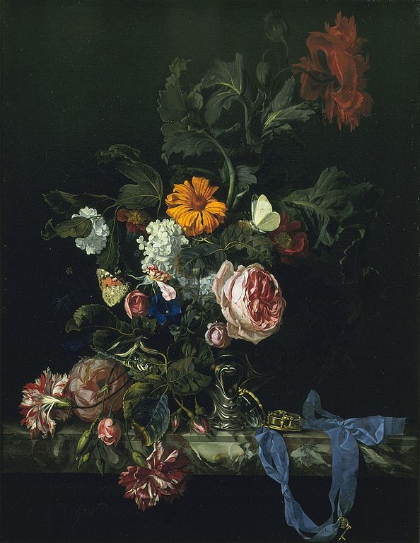威廉·范·阿斯特（Willem van Aelst）：怀表静物 作品下载