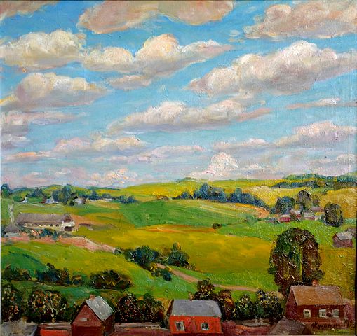 阿列克谢·库兹米奇（Alexey Kuzmich）-1985年祖国夏季 油画作品下载