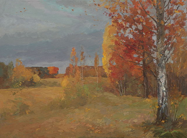 皮奥特·沙里帕（Piotr Sharipa）-秋天的悲伤 油画高清下载