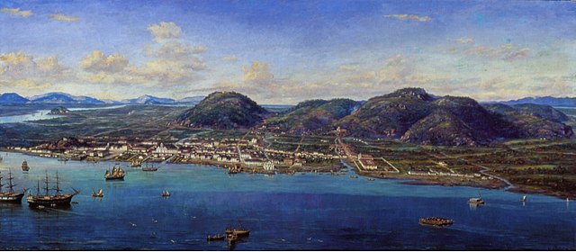 贝尼迪托·卡利克斯托（Benedito Calixto）-1822年，桑托斯全景作品