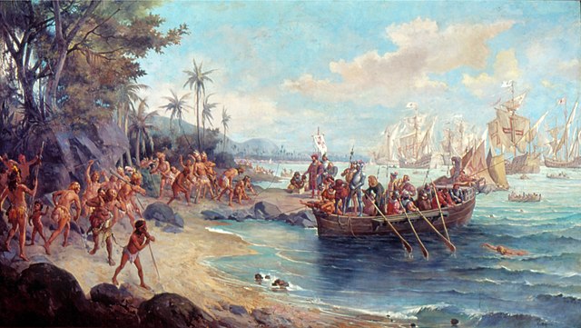 奥斯卡·佩雷拉·达席尔瓦（Oscar Pereira da Silva）-降落在塞古罗港油画作品