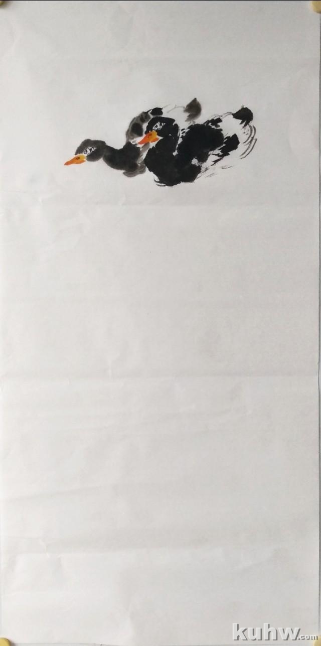 《春江水暖鸭先知》——小鸭和桃花的画法