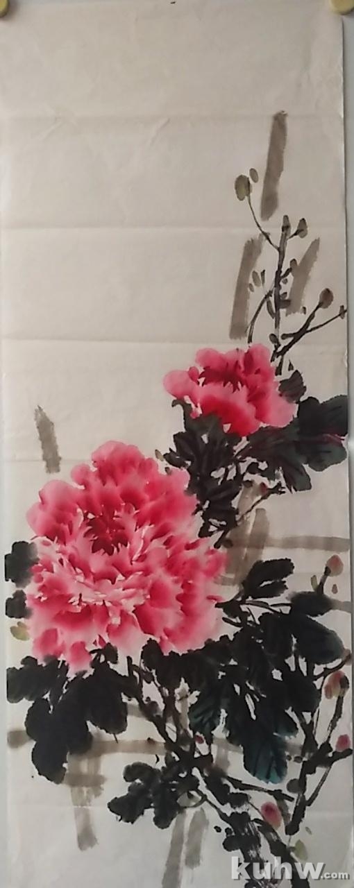 《国色天香》——牡丹花和麻雀的画法