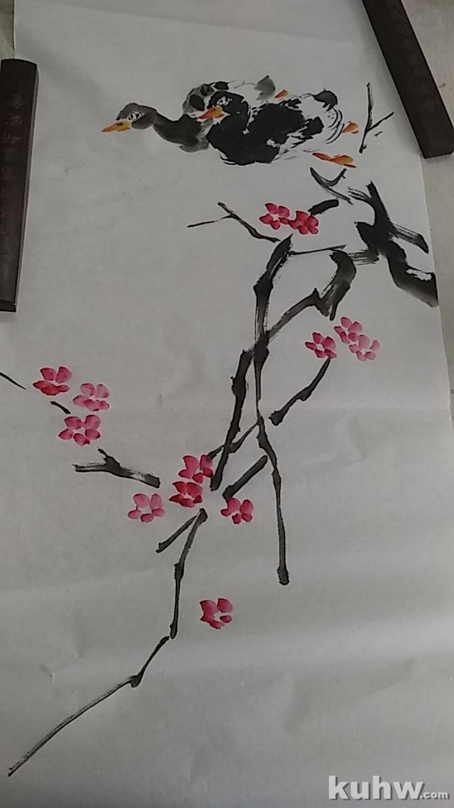 《春江水暖鸭先知》——小鸭和桃花的画法