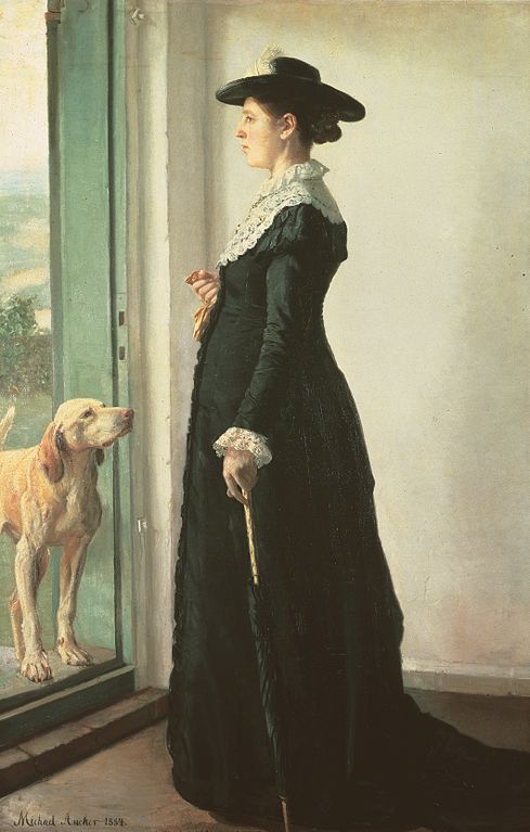 迈克尔·安彻（Michael Ancher）-我妻子的画像 作品下载