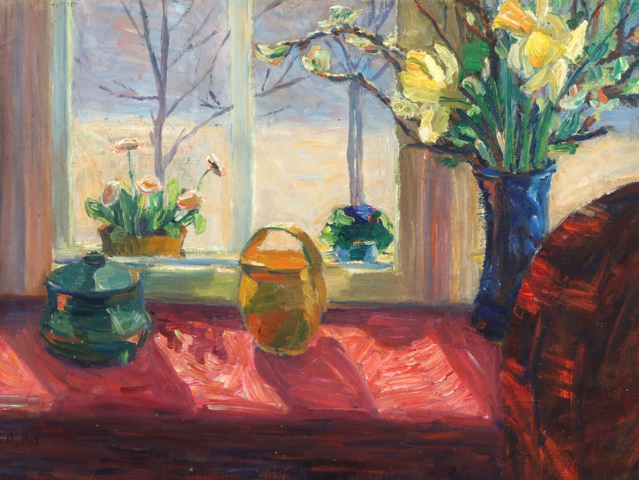 克里斯汀·比耶尔（Kristen Bjerre）-沸腾维布和葡萄酒 油画高清作品