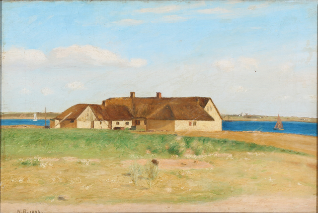 尼尔斯·比耶尔（Niels Bjerre）-丹麦毛皮的景色_1904年 油画作品