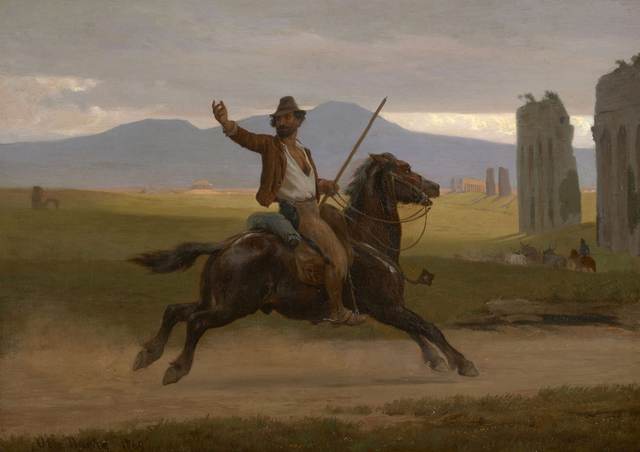 奥托·巴奇（Otto Bache）-骑着马的巴特罗_1869作品下载
