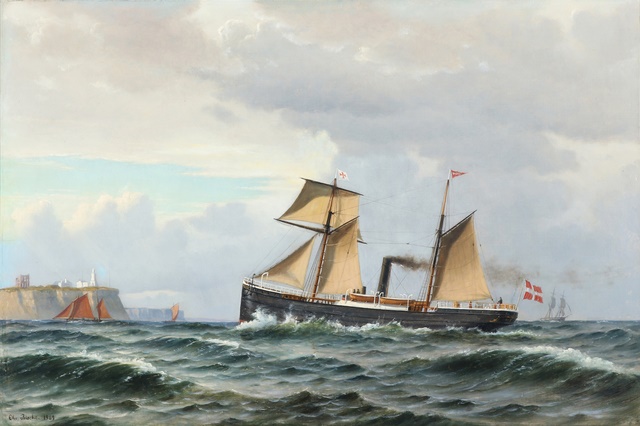 克里斯蒂安·布拉奇（Christian Blache）-Horsa轮船 油画高清