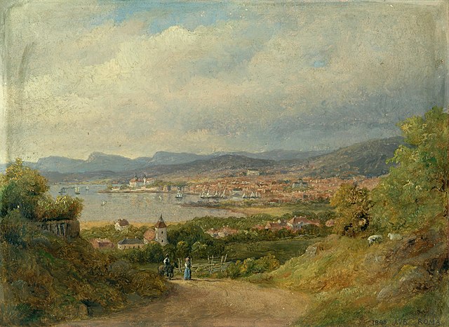 奥古斯特·威廉·波森（August Wilhelm Boesen）-来自埃克伯格的克里斯蒂安娜 油画作品