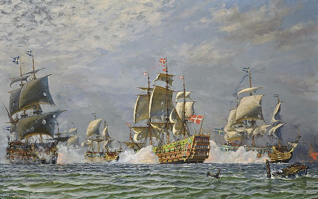 克里斯蒂安·博格（ChristianBogø）-丹麦库格湾战役 油画作品