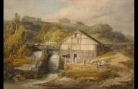 约瑟夫·马洛德·威廉·特纳（Joseph Mallord William Turner）--凯斯·米尔（Keyes Mill），彭布利（Pembury）1796