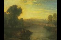 约瑟夫·马洛德·威廉·特纳（Joseph Mallord William Turner）-列治文山和桥的景色1808油画