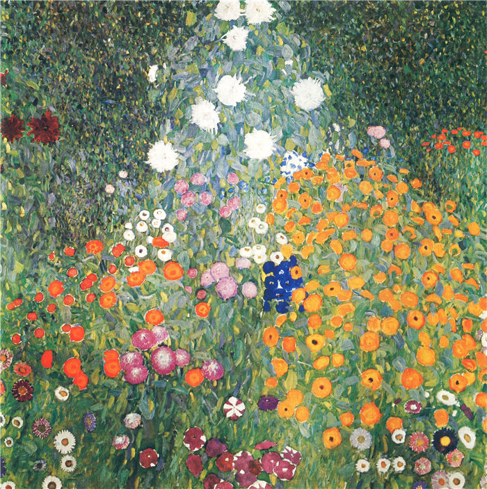 古斯塔夫·克里姆特（Gustav Klimt）-1907花卉园 高清下载