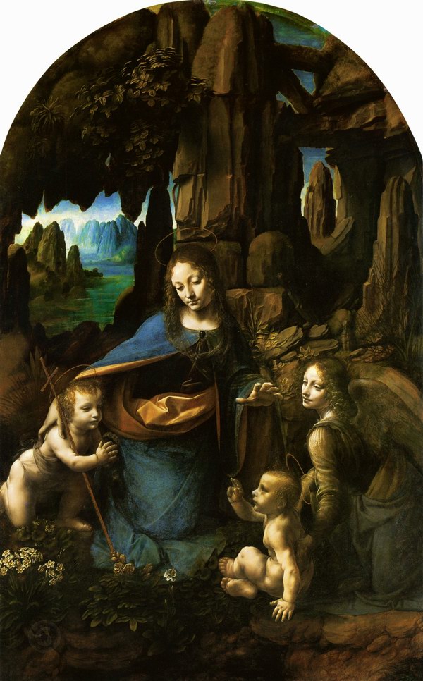 达·芬奇（ Leonardo da Vinci） –圣母像 油画高清下载