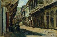 伊利亚·列宾（ Ilya Repin） –第比利斯街。1881年