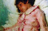 伊利亚·列宾（ Ilya Repin） –纳迪亚·雷皮纳（Nadya Repina）的肖像。1881年