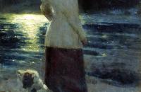 伊利亚·列宾（ Ilya Repin）–卢纳亚之夜。兹德拉夫涅沃。1896年