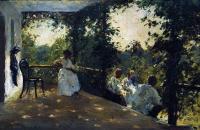 伊利亚·列宾（ Ilya Repin）–在露台上。1908年