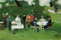 伊利亚·列宾（ Ilya Repin） –野餐。1890年