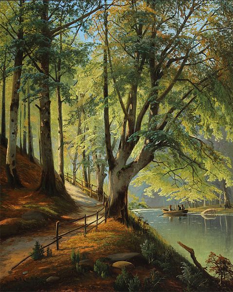 齐格弗里德·哈斯  （Siegfried Hass）-森林风景 油画高清下载