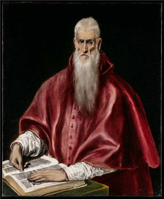 艾尔·葛雷柯（El Greco）-《圣杰罗姆红衣主教》油画