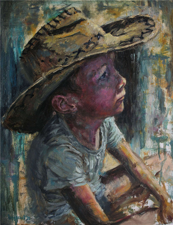 亚历山大·科雷帕诺夫（Alexander Korepanov）-Maxim in轮廓,2020年油画