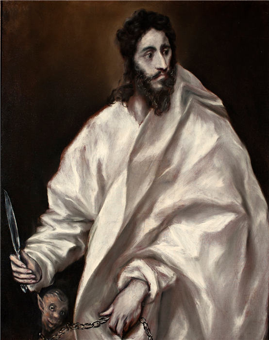 艾尔·葛雷柯（El Greco）-《巴多罗买》油画高清下载