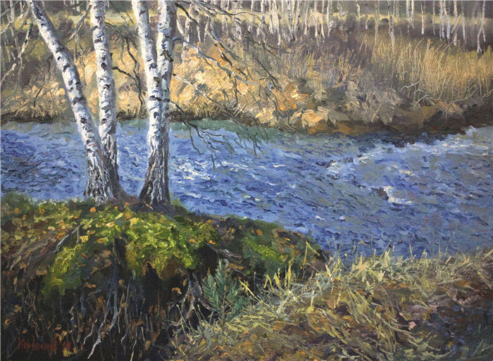 亚历山大·科雷帕诺夫（Alexander Korepanov）-阿亚特河 2019年油画