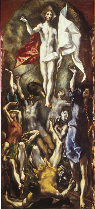 艾尔·葛雷柯（El Greco）-《复活》油画高清下载