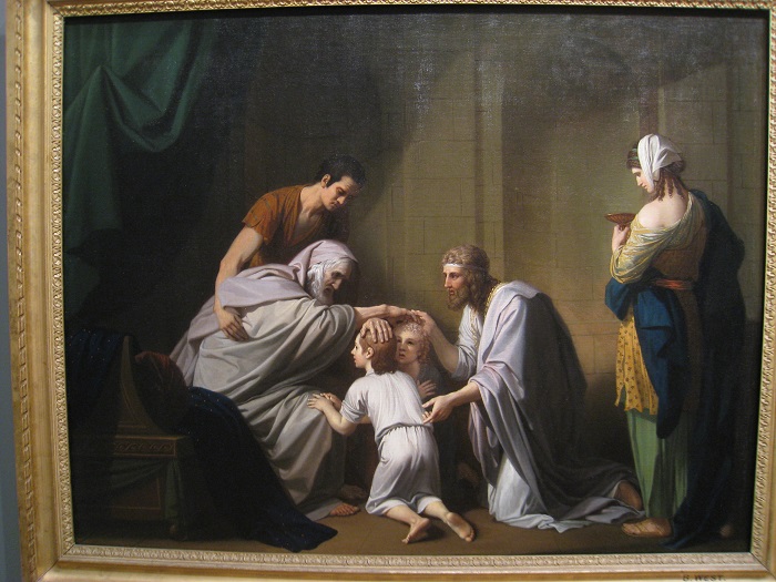 本杰明·韦斯特（ Benjamin West） –雅各祝福以法莲和玛拿西油画