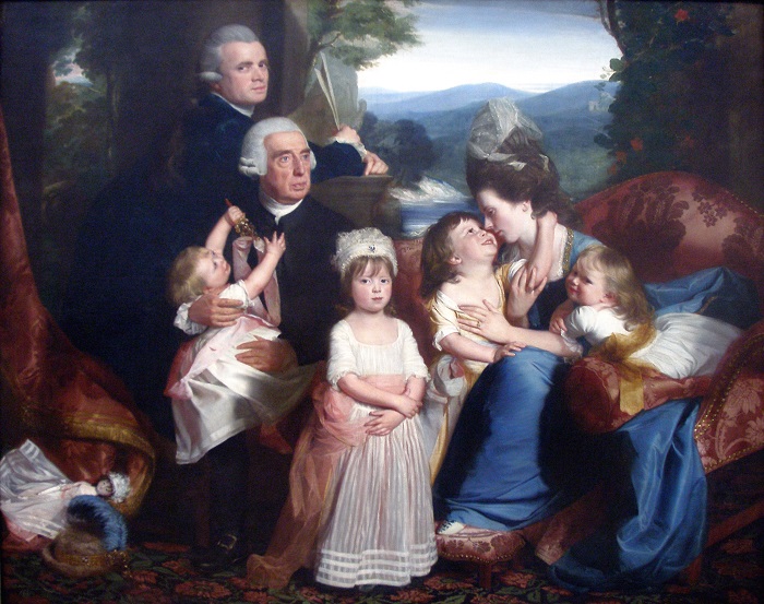约翰·辛格尔顿·科普利（John Singleton Copley）-科普利家族肖像油画