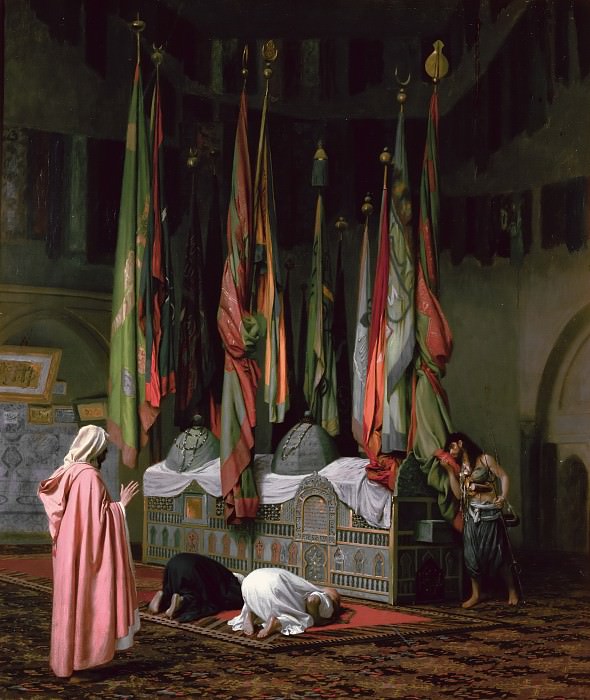 让·莱昂·杰罗姆（ Jean-LéonGérôme） -伊玛目侯赛因的陵墓油画