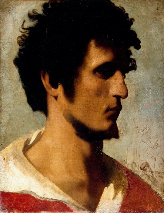 让·莱昂·杰罗姆（ Jean-LéonGérôme） --罗马农民的领袖1844油画高清