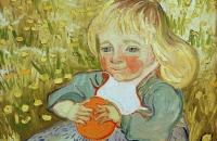 文森特·梵高-橘子的女孩油画作品