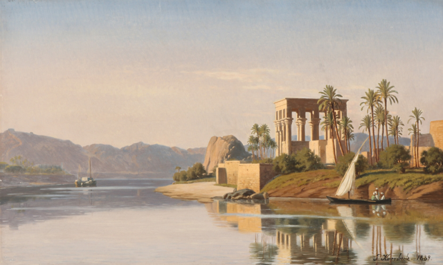 彼得·科恩贝克（Peter Kornbeck）-努比亚菲莱的风景 油画