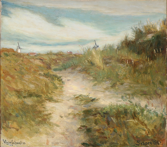 维戈·约翰森（Viggo Johansen）-克利特韦的景色油画
