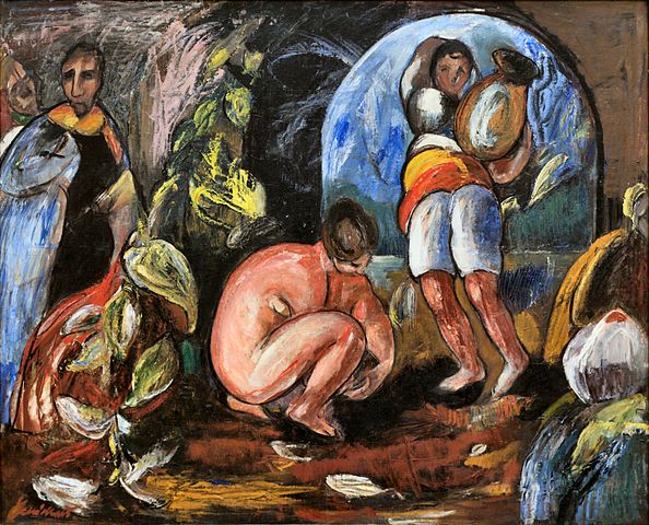 延斯·阿道夫·耶里高（Jens Adolf Jerichau-苏珊娜在她的浴室油画