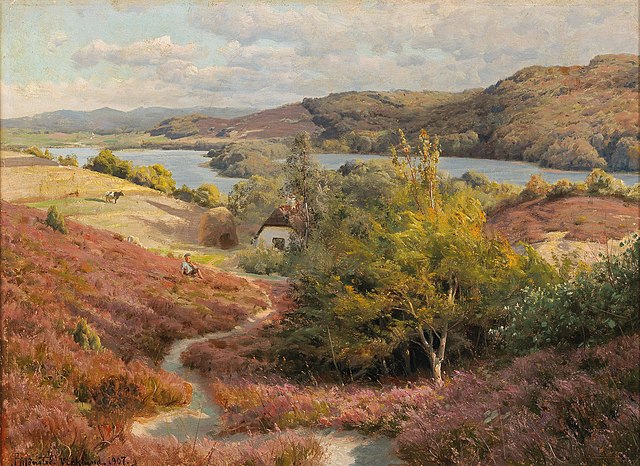 皮德·莫克·蒙斯特（PederMonsted）-托尔斯·德·希尔克伯格油画