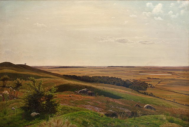 维尔赫姆·凯恩（Vilhelm Kyhn）-霍尔森的比耶格利德油画