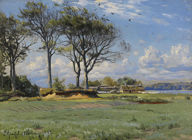 皮德·莫克·蒙斯特(PederMonsted)- 春天风景油画
