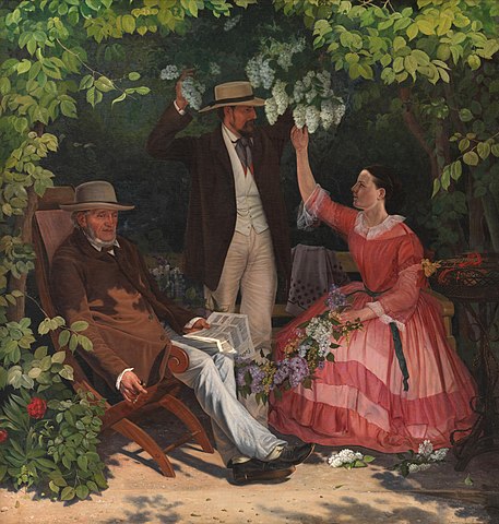 维尔赫姆·凯恩（Vilhelm Kyhn）-在旅馆里 油画