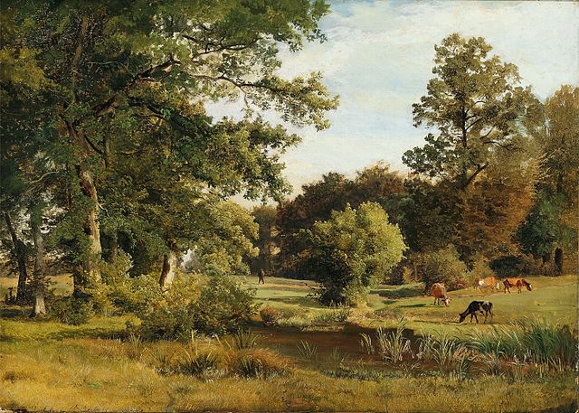 约翰·乔治·保罗·莫尔（Johann Georg Paul Mohr）-德拉索姆宫公园的景色油画