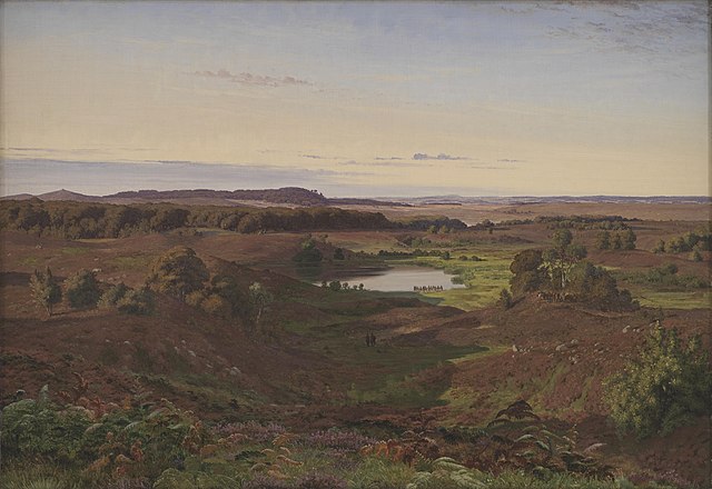 维尔赫姆·凯恩（Vilhelm Kyhn）-在西兰北部的景观油画
