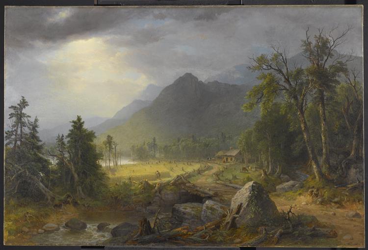阿舍·布朗·杜兰德（Asher Brown Durand） –荒野的第一次收获油画