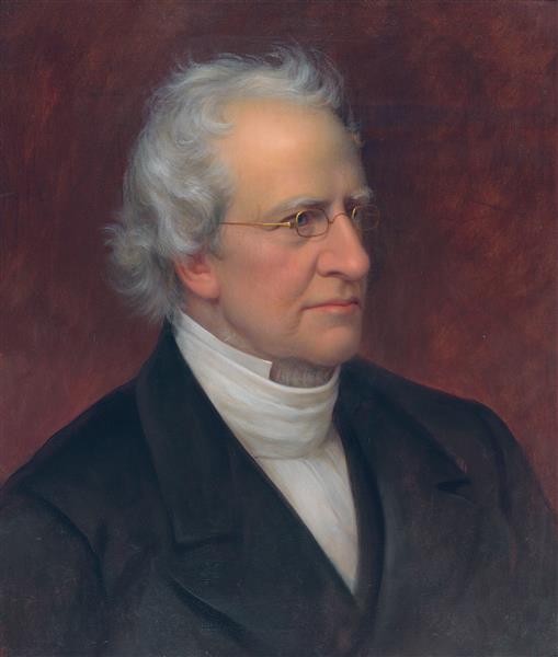 伦勃朗·皮尔(Rembrandt Peale)-查尔斯·霍奇肖像油画