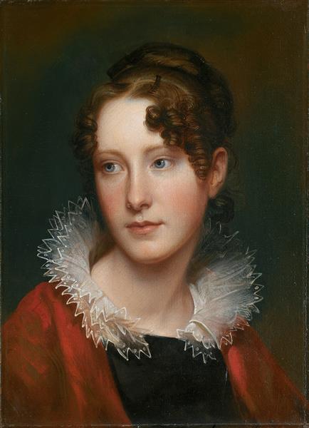 伦勃朗·皮尔(Rembrandt Peale)-罗莎·皮尔肖像油画