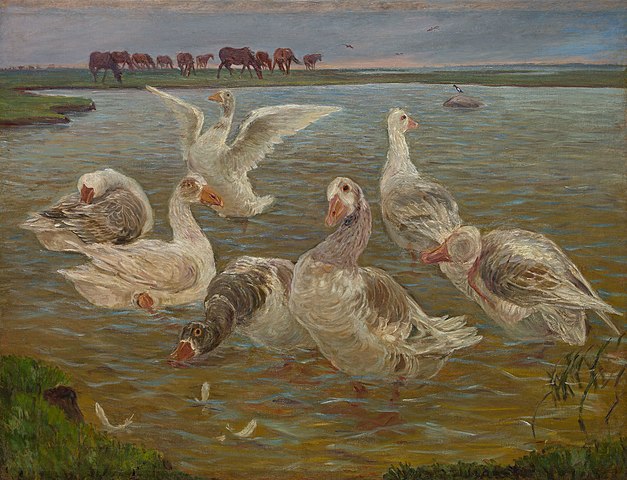 西奥多·菲利普森  （Theodor Philipsen）-鹅油画
