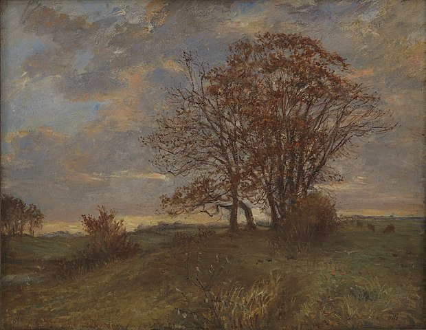 西奥多·菲利普森  （Theodor Philipsen）-西兰附近的风景油画