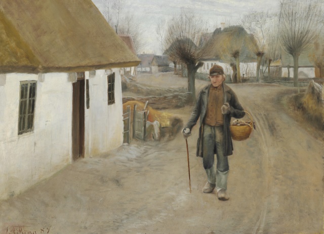 劳瑞兹·安德森·瑞恩(Laurits Andersen Ring)-一个人走过一个村庄的路